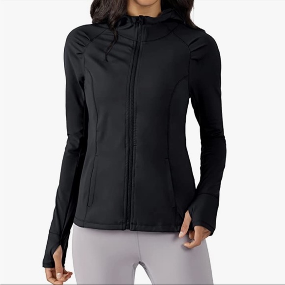 Yogalicious Long Sleeve Full Zip Up Hoodie Jacket L - Picture 2 of 6